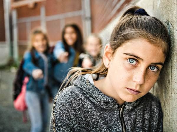 girl judging others playground